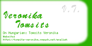 veronika tomsits business card